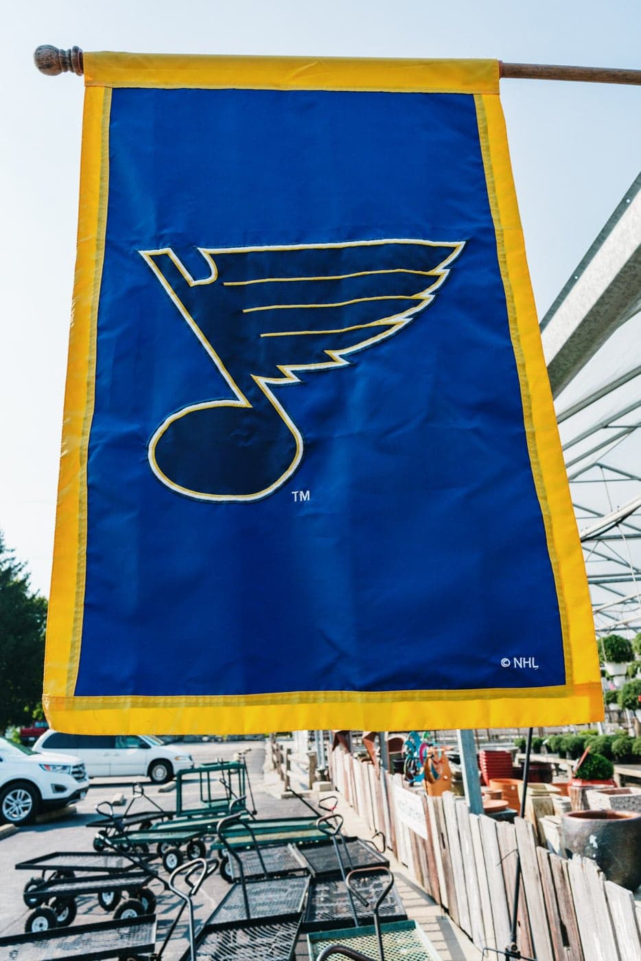 creekside gardens sports merchandise st. louis bluesflag